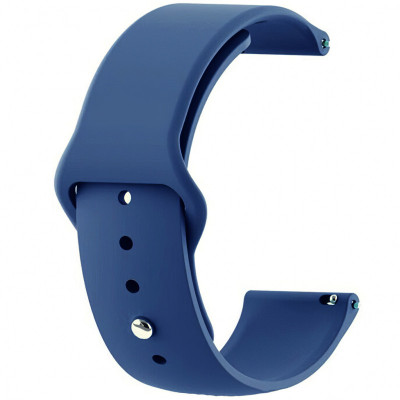 Curea Ceas Tactical 636 Double Silicone Band, 20 mm, Bleumarin foto