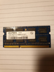 ram DDR3 de 2 gb - pentru laptop - ELPIDA foto