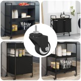 vidaXL Roată pivotantă 12 pcs Negru 40,4 x 40,4 x 19,7 mm 864767