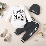 Compleu pentru baietei - Little Man (Marime Disponibila: 9-12 luni (Marimea 20, Superbaby