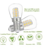 Bec E14 LED 3W pentru frigider -20C +45 230-038, Generic