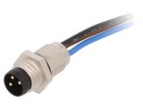 Conector M8 Tată 3 Pin Montare Panou