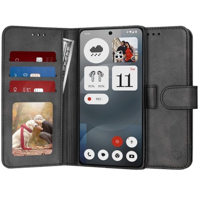 Husa 360 Nothing Phone (3a) Techsuit Diary Book, negru foto