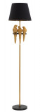 Cumpara ieftin Lampadar Parrots, Mauro Ferretti, 1 x E27, 40W, &Oslash; 37x164.5 cm, negru/auriu