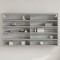 Gossi dulap cu vitrina, sonoma gri, 100x15x58 cm, lemn prelucrat