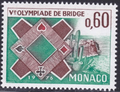 C4829 - Monaco 1976 - Bridge neuzat,perfecta stare foto