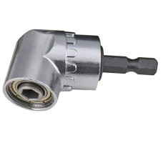 Adaptor surubelnita hexagonala, 105 grade, 1/4 inchi, 6.35 mm, Argintiu