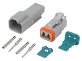 Conector cablu-cablu tată mamă AT 2 pini 13A