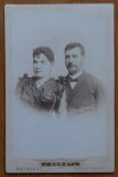 Fotografie pe carton gros , inceput de secol 20 ; Familie din protipendada