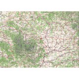 Harta Cluj Targu Mures si imprej., British Army, 1943, 50x70cm, repro