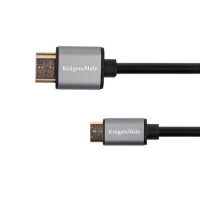 Cablu Kruger&amp;amp;amp;Matz HDMI - HDMI, KM1208, 1.8 m, Negru foto