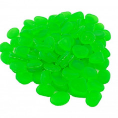 Set 100 pietre decorative fluorescente, culoare Verde, AVX-AG653B