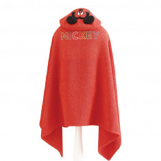 Prosop de Plaja Poncho cu Gluga Mickey 75x130 cm (Bumbac 100%)