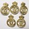 LOT 5xINSEMN REGALIST. CIFRUL REGELUI CAROL II . METAL AURIU . COROANA PLINA .