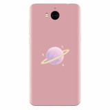 Husa silicon pentru Huawei Y6 2017, Saturn On Pink