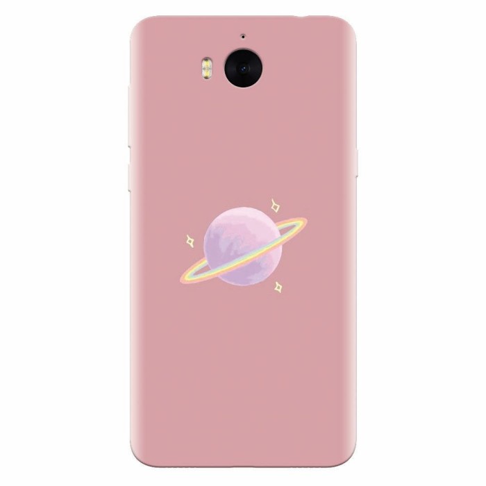 Husa silicon pentru Huawei Y5 2017, Saturn On Pink