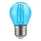 BEC LED G45 E27 2W CU FILAMENT LUMINA ALBASTRA