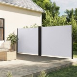 VidaXL Copertină laterală retractabilă, alb, 180x1200 cm