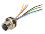 Soclu M12 PIN 8 mamă cablu 0,5m DeviceNet/CANopen