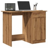 VidaXL Birou, stejar artizanal, 100x50x76 cm, lemn prelucrat