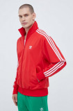 Adidas Originals bluză bărbați, culoarea roșu, cu imprimeu IJ7060