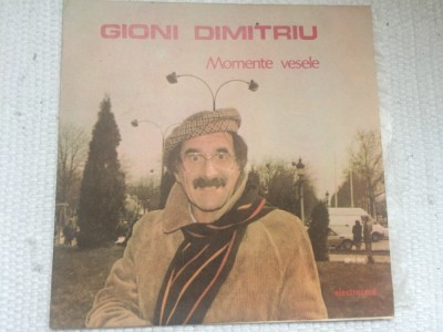 gioni dimitriu momente vesele dialog comedie muzica pop usoara cu mirabela dauer cornel constantiniu cristinoiu disc vinyl lp ST EXE 03492 VG+ foto