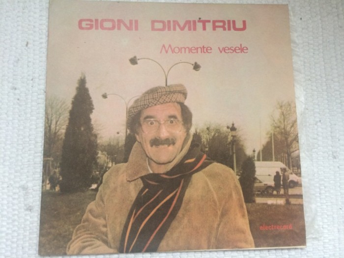 gioni dimitriu momente vesele dialog comedie muzica pop usoara cu mirabela dauer cornel constantiniu cristinoiu disc vinyl lp ST EXE 03492 VG+