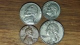 Cumpara ieftin SUA / USA - set de colectie 4 monede diferite 4 presedinti - 1 cent 5 10 25 cents - 1978-2008 foarte frumoase !