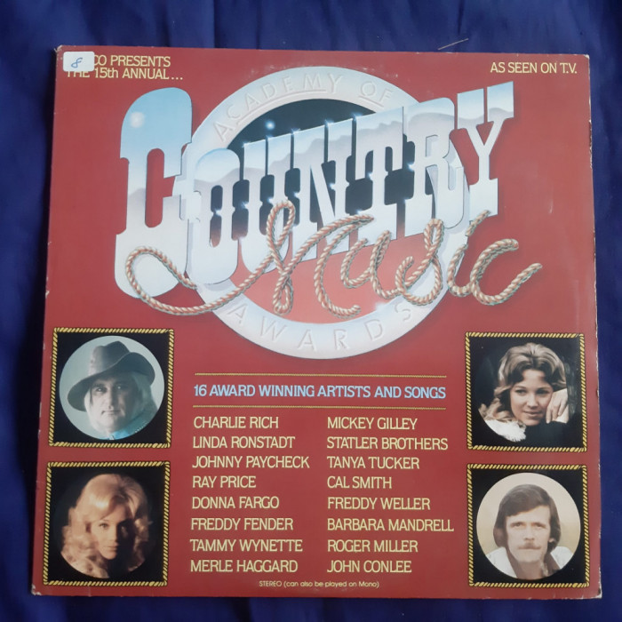 various - 15th Anniversary Country Music Awards _ vinyl,LP _ Ronco , SUA, 1980