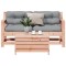 Gossi set mobilier de gradina cu perne, 3 piese, lemn masiv douglas