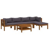 Cumpara ieftin Set mobilier gradina cu perne, 6 piese, lemn masiv acacia