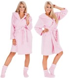 Halat de baie pentru femei Nancy Pink L/XL