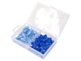 Set 50 Conectori IDC Crimpati Albastri pe Cablu