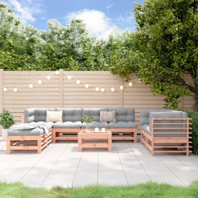 Set mobilier de grădină, 9 piese, lemn masiv douglas foto