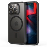Husa iPhone 15 Pro ESR Classic Hybrid HaloLock, negru frost