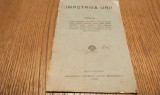 IMPOTRIVA URII - pagini de: Romain Rolland, Han Revner, L. Tolstoi, Victor Hugo, Herbert Spencer, Maxim Gorki, etc. - Tip. "Triumful", 1923, 19 p.