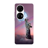 Husa compatibila cu Huawei Nova Y70 model Moon snack, Silicon, TPU, Viceversa, Transparent, Carcasa