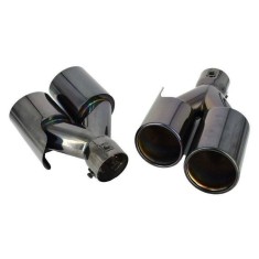 Ornamente toba inox negru evacuare dubla sport &reg; ALM