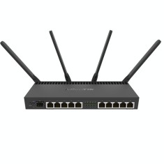 Router 10 x Gigabit, 1 x SFP+ 10Gbps,PoE IN/OUT, RouterOS L5, Wi-Fi - Mikrotik RB4011iGS+5HacQ2HnD-IN