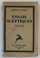 ESSAIS SCEPTIQUES par BERTRAND RUSSELL , 1933 foto