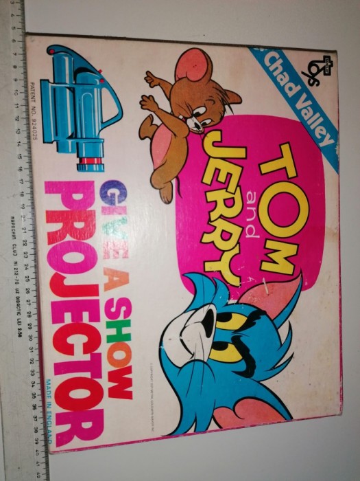 RAR =JOC / VINTAGE DIAPOZITIVE -TOM AND JERRY -GIVE A SHOW PROJECTOR - 1971