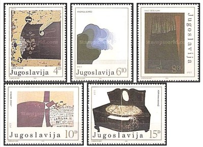 Iugoslavia 1982 - Picturi, arta contemporana, serie neuzata foto