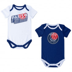 Paris Saint Germain body de copii 2pack blue-white - 3 měsíce