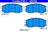 ATE 13.0460-5785.2 set placute frana,frana disc