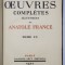 OEUVRES COMPLETES ILLUSTREES DE ANATOLE FRANCE, TOME XX - PARIS, 1931