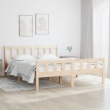 VidaXL Cadru de pat mic dublu, 120x190 cm, lemn masiv 810649