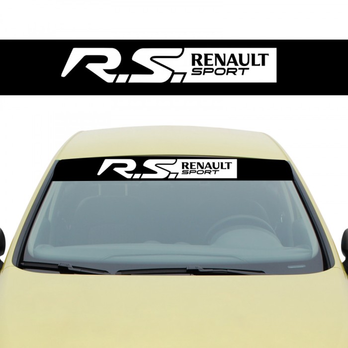 Sticker Parasolar Renault Sport , Autocolant Parbriz pentru Tuning Renault