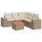 Patio Sofa Set 6-Locuri Beige - 1