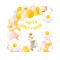 Set Decoratiuni Petrecere Aniversara, TrendiShop&reg;, model Happy Birthday, Set 117 Baloane din Latex si Folie, Banere, Ghirlande si Accesorii, Galben, P
