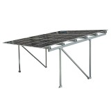 Carport fotovoltaic garaj mobil din aluminiu 6x6 metri cu inaltime reglabila pentru 2 masini cu accesorii SafetyGuard Surveillance